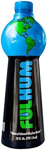 Fulhum 20 Oz Enriched High Alkilinity Bottled Water with Fulvic and Humic Acids and 77 Trace Minerals