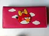 Angry birds red birds girl sharp pink long wallet purse cutch