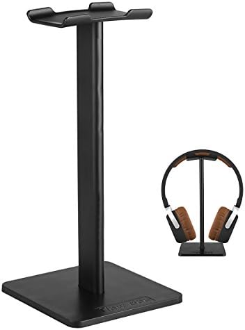 Apleok Aluminum Headphone Stand headphone bracket for Bose, Beats, Sony, Sennheiser, Philips, Skull Candy, Plantronics, JVC, Gaming, and DJ etc.. Universal compatibility with all headphones (Black)