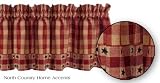 Park Designs Colonial Star Wine Valance