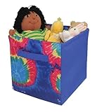 Kid Style Tie Dye Cube, Blue, 12" x 12" x 12"