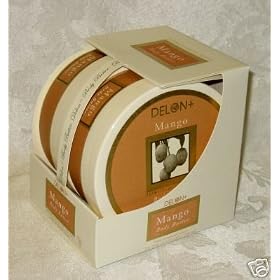 DELON + Moisturizing Body Butter With All Natural Extracts, Fragrant MANGO - 2 PACK 6.9 oz Each