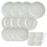 Emile Henry 16-Piece Dinnerware Set, Service for 4, Nougat