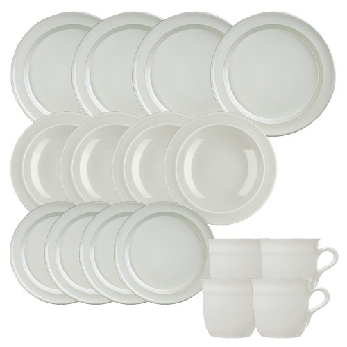 Emile Henry 16-Piece Dinnerware Set, Service for 4, Nougat