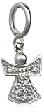 Sterling Silver Diamond Angel Charm