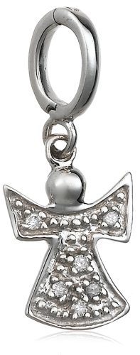 Childrens Toyshop  Jewelry : Sterling Silver Diamond Angel Charm