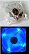Super Quiet 120mm Crystal Creen Led UV Cooling Fan