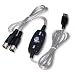 USB Midi Cable Lead Adaptor for Musical Keyboard to PC Laptop XP Vista Mac