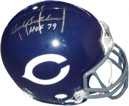 Dick Butkus Autographed Helmet | Details: Chicago Bears, Riddell Throwback Helmet, HOF'79 Inscription