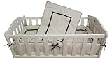 Baby Doll Bedding Hotel Style Port-a-Crib Bedding Set, Ecru