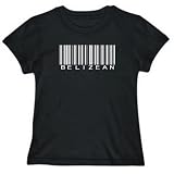 T-Shirt Womens Black  Belizean BARCODE / BAR CODE  Countries