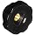 DimcoGray Black Phenolic Fluted Torque Knob Female, Thru Hole Brass Insert: 5/16-18" Thread x 5/8" Depth, 1-3/4" Diameter x 61/64" Height x 1-1/6" Hub Dia x 1/2" Hub Length  (Pack of 10)