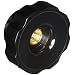 DimcoGray Black Phenolic Fluted Torque Knob Female, Thru Hole Brass Insert: 5/16-18" Thread x 5/8" Depth, 1-3/4" Diameter x 61/64" Height x 1-1/6" Hub Dia x 1/2" Hub Length  (Pack of 10)
