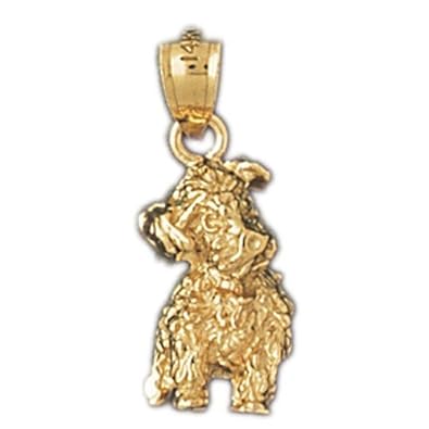 Cheap Girls Jewelry Dazzlers Solid 14k Gold Affen Pinscher Dog Charm Pendant Available in three colors from jewelsberry (weights: 2.1 grams only) For Sale