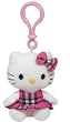 TY Hello Kitty Plush Toy Clip WHITE