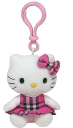 TY Hello Kitty Plush Toy Clip WHITE