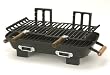 Marsh Allen 30052 Cast Iron Hibachi 10 by 18-Inch Charcoal Grill