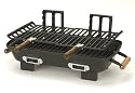 Marsh Allen 30052 Cast Iron Hibachi 10 by 18-Inch Charcoal Grill