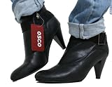 Produkt-Bild: Trendstarke Stiefeletten Leder-Optik Schwarz (85401)