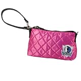 NBA Dallas Mavericks Pink Quilted Wristlet