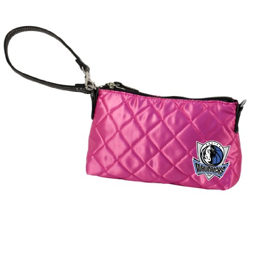 NBA Dallas Mavericks Pink Quilted Wristlet