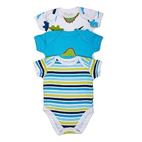 BabySafe Babywear 3Pk Boys Fashion Bodysuit (Size 18-24 months) Baby clothes - Great Gift