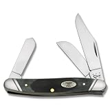 Case Cutlery 63467 Sawcut Gray Bone Medium Stockman with Tru-Sharp Surgical Steel Blades