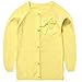 Lymanchi Little Girls' Pearl Bow Long Sleeve Button Front Knit Cardigan Sweater
