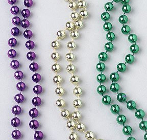 120 MARDI GRAS PARTY THROW TOSS BEADS NECKLACES!! - 33 INCHES LONG **ON SALE TODAY** FOR SPRING BREAK