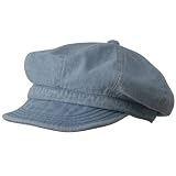 Denim Newsboy Cap-Lt Blue W15S68E