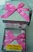 FLAT PACK GIFT BOX...4".complete with ribbon bow and tag
