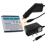 FOR NOKIA 8800 8801 CAR+HOME CHARGER+CELL PHONE BATTERY