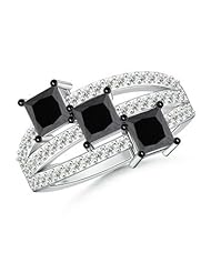 Enhanced Black Diamond Trio Ring