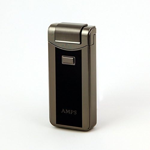 AMPS Lighter - USB Rechargeable Flameless Windproof Arc Plasma Beam Lighter (Gun Metal)
