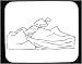Mouse Pad with black and white, mountains, Mexico, river, stream, clouds