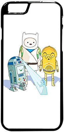 Adventure Time Star Wars iPhone 6 Plus/6s Plus Case (Black Rubber)