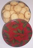 Gourmet Food : Scott's Cakes 1 lb. Coconut Macaroon Cookies in a Holly Tin