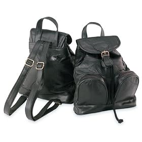 Maxam Italian Stone Design Genuine Leather Backpack/Purse for the woman on the go LUPURSE3