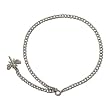 Sterling Silver CZ Dragonfly Anklet