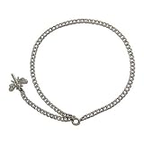 Sterling Silver CZ Dragonfly Anklet