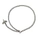 Eve's Addiction Sterling Silver CZ Dragonfly Anklet