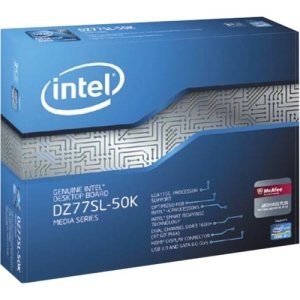 Intel Media DZ77SL-50K Desktop Motherboard - Intel Z77 Express Chipset - Socket H2 LGA-1155 - 1 Pa -