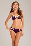 Betsey Johnson Lace is More Underwire Top - Merlot - M