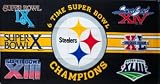 Steelers 6 Time Super Bowl Champs Beach Towel
