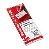 ESS41035 Top Load Self-Adhesive Business Card Holders, Pack of 10