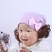 Dayday@double-bow Wig Cap Korean Children Hat Purple