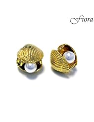 14kgp Pearl in Oyster Shell Novelty Bead- Fiora Charms Italy