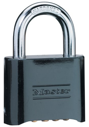 Master Lock 178D Set-Your-Own Combination Padlock, Die-Cast, Black