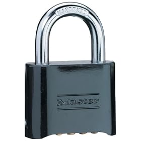 Master Lock 178D Set-Your-Own Combination Padlock, Die-Cast, Black