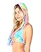 iHeartRaves Tie Dye Velvet Hoodie Rave Top, One Size